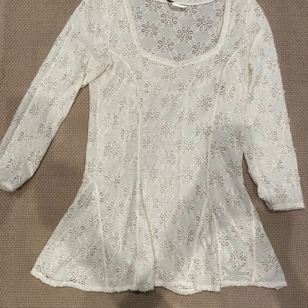 Free People lace tunic top